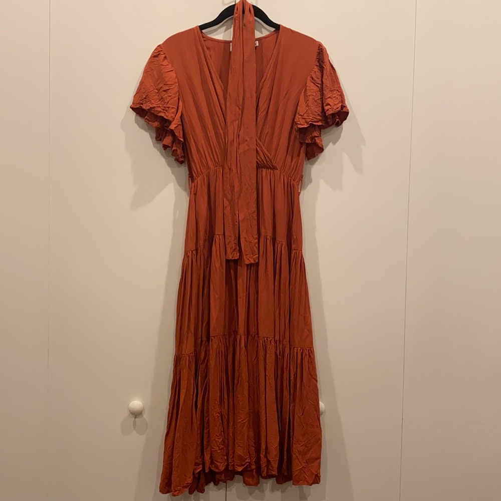 Petal and Pup Barker Dress Size S/US 4 in Rust